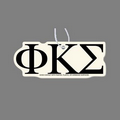 Paper Air Freshener W/ Tab - Greek Letters: Phi Kappa Sigma